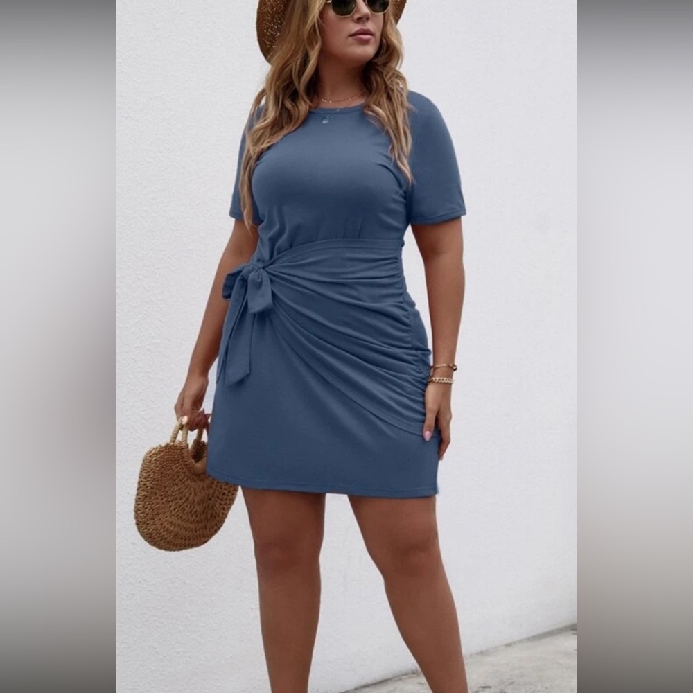 Wrap t shirt dress